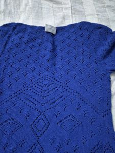 Cobalt Blue Knit Top