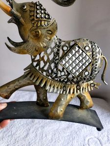 Vintage Metal Elephant Figurine