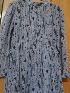 Patterned Midi Dress