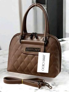 Jimmy Choo White Quilted Satchel