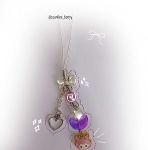 Purple Kuromi Phone Charm