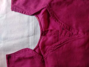 Pink Fitted Blouse