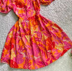 Floral Print Mini Dress