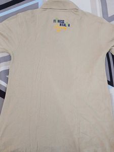 Men&#39;s Beige Polo Shirt