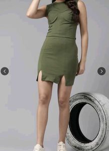 Olive Green Two-Piece Set
