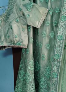Seafoam Green Lehenga Choli Set