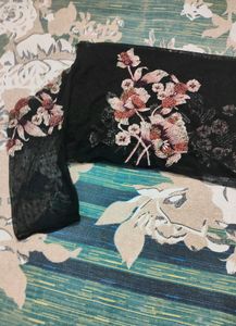 Black Sheer Floral Elegant Top 🤩