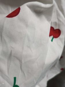 Cherry Print A-line Skirt