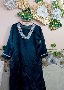 Teal Kurta Set