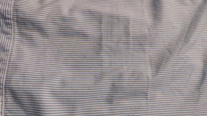 A Striped Shirt Man //Bule Stripe On White//