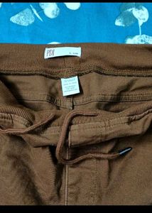 Brown Casual Jogger Pants