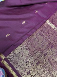 Purple Pure Silk Kanchivaram Saree