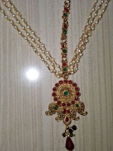 vintage Elegant Pearl Matha Patti