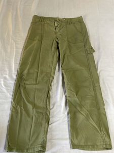 cargo bershka pant green