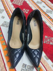 Black Brash Pointed Toe Flats
