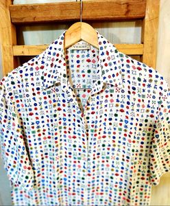 Cotton Printed Shirt Size-40-42