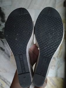 Silver Wedge Heels