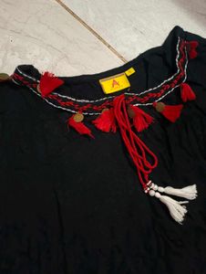 Ethnic Kurta with Colorful Sleeves