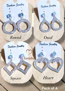 Sparkly Statement Earring Set