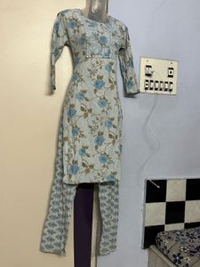 Floral Print Kurti Set