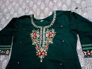 Pure Cotton Kurti Ke Sath Wedding Saree Free