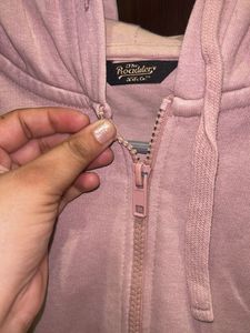 Pink Zip-Up Hoodie