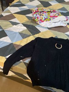 Chic Black Long Sleeve Top