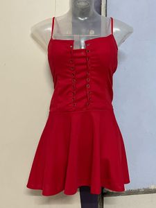 Pintrest Red Padded Mini One Piece