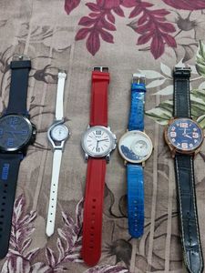 11 Watch Lot  Mixed Set Almost Working