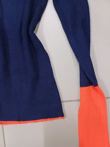 Stylish Knitted Sweater top, Ribbed Fit 💙