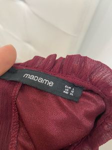 Maroon Madame Top