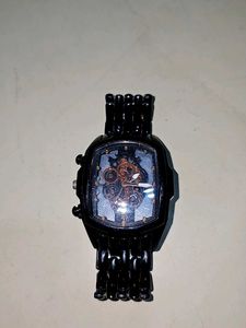 Black Mechanical Style Watch