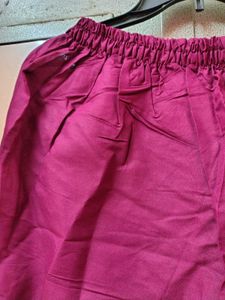 new unused Maroon Embroidered Kurta Set