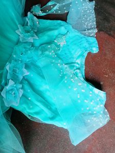 Wedding Princess Gown Four Player Net Fabric