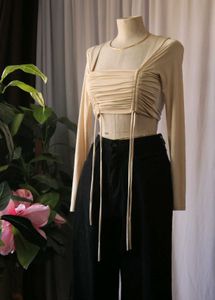 Ruched Long Sleeve Top