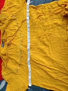 Yellow Embellished Top