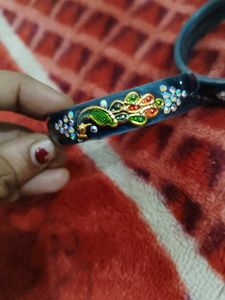 Handcrafted Peacock Bangles (Set of 3)