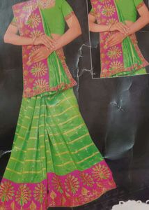 new embroidered border saree