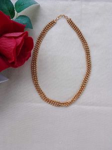 Gold-Tone Beaded Necklace
