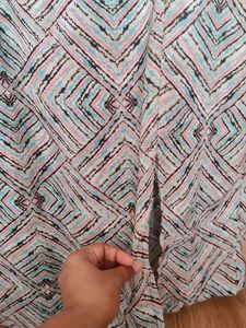 Patterned Sleeveless Dress