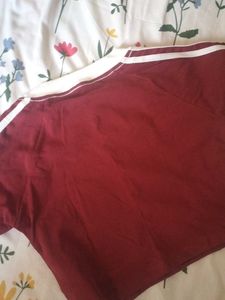 Burgundy Pullover T-Shirt