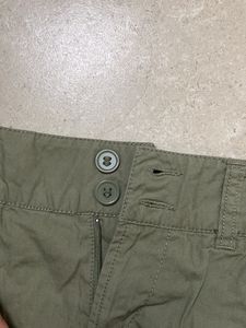 Divided Olive Mini Skirt