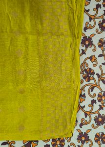 Silk Suit Lime Green Color