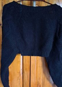 Black Knit Bolero Shrug