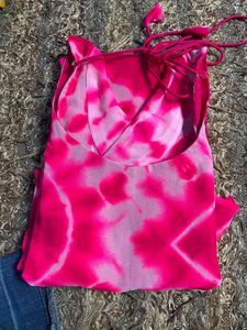 Dye And The Printed Georgette Kurti