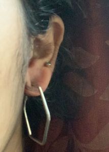 Max Silver Tone Hoop Earrings