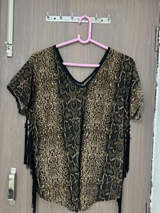 New Animal Print Designer Top For L Or Xl