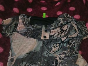 Pink And Black Pattern Top