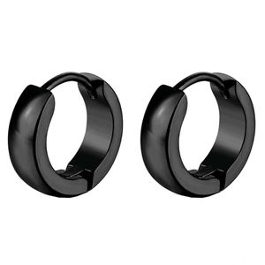 Black Hoop Earrings