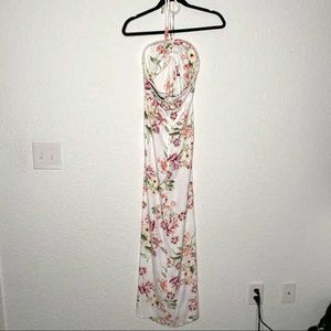 Floral Maxi Halter Dress